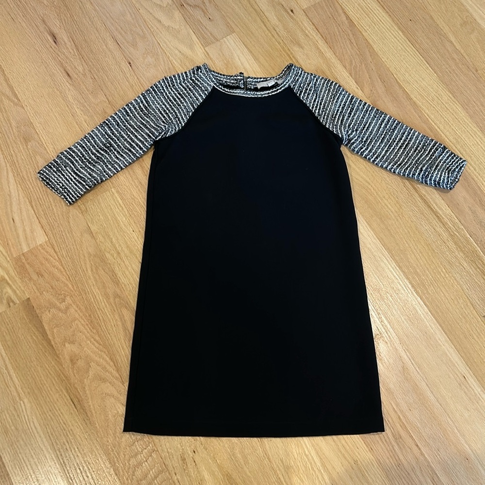 Loft 00P Black Shift Dress